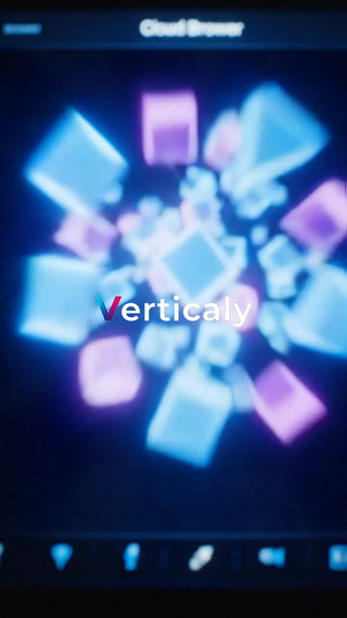 幻想的なキューブ群、輝き放つ