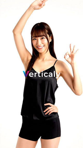 笑顔でOKサイン、晴れやかに