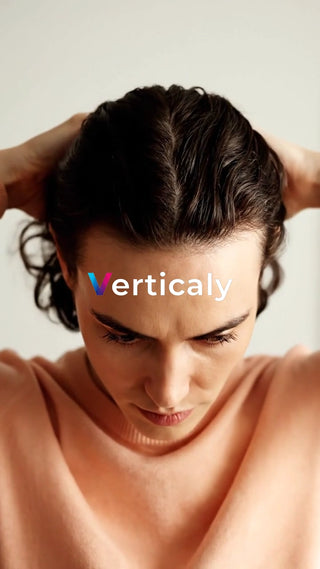 髪をかきあげる女性、憂い