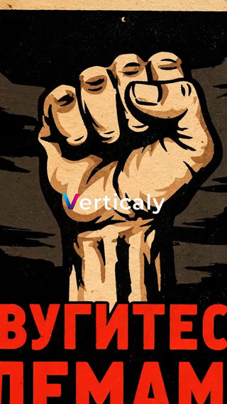 力強く拳を突き上げる