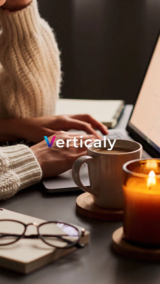 ノートパソコンとコーヒー