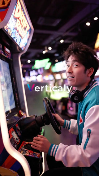 ゲーセンで遊ぶ若者