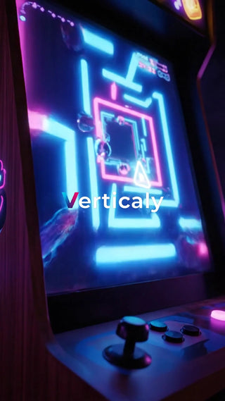 ネオン輝くゲーム画面