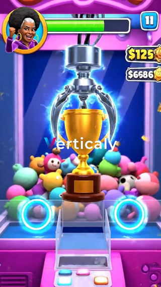 Earn trophies in crane games