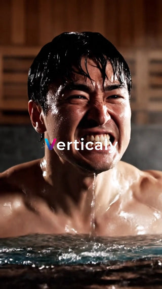 苦悶の表情、水しぶき