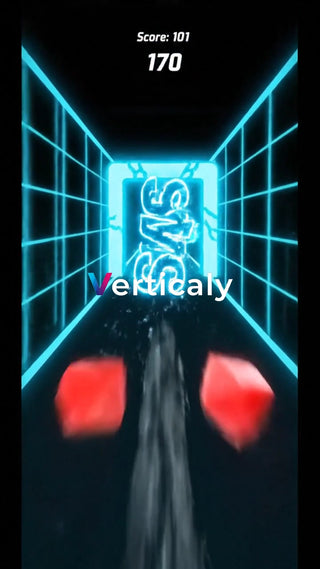 ゲーム画面、縦にスクロール