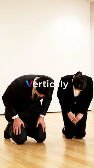 お辞儀をする男女