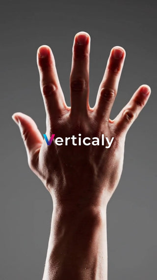 手のひら、垂直に開く