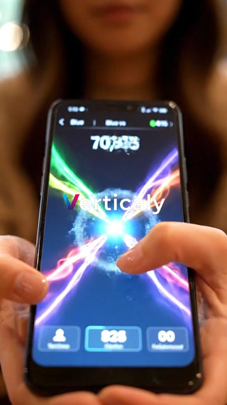 A woman passionate about smartphone games