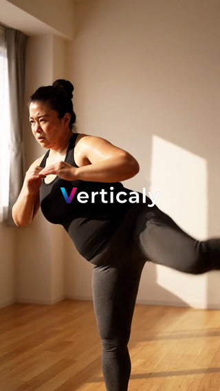 気合を入れてキック