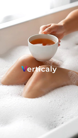 湯船でくつろぐ、ティータイム