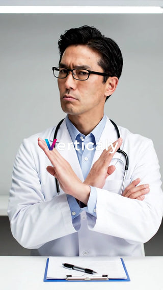 真剣な眼差し、医師の決意