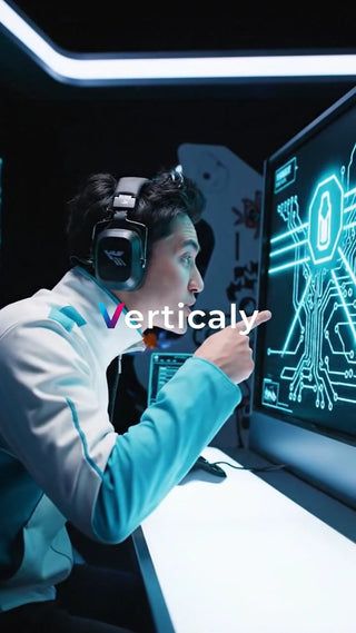 ゲーマー、PCモニターを指す