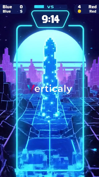 未来都市を垂直に駆け上がる