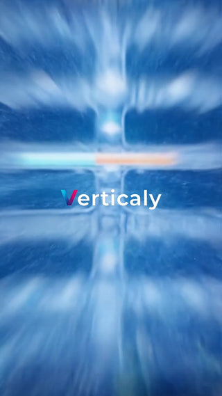 垂直に流れる青の世界