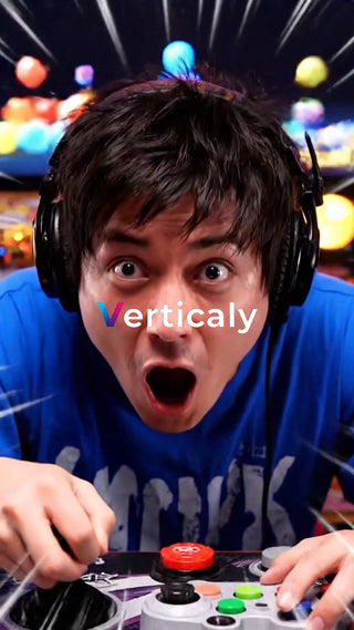 ゲームに興奮する男性