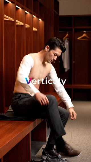 身だしなみを整える男性