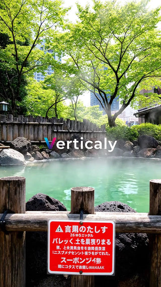 温泉風景、癒やしの空間