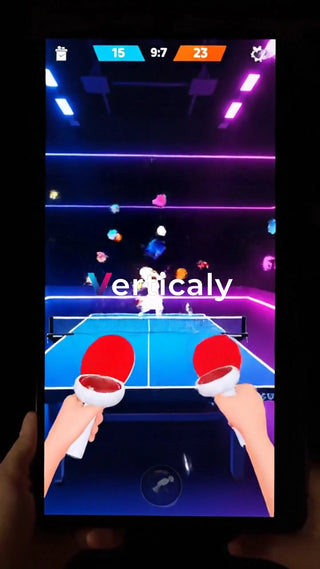 卓球ゲーム、白熱の対戦