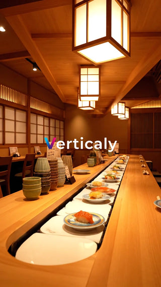 回転寿司店の風景