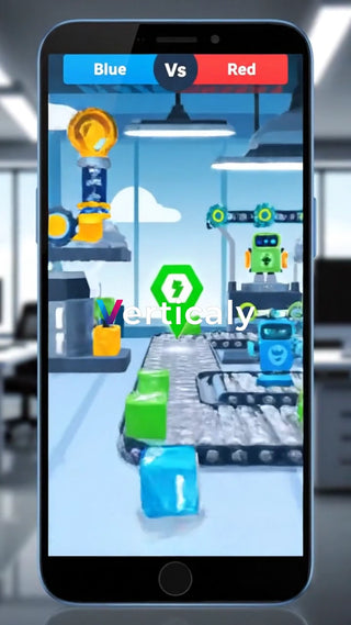 ゲーム画面、ブルーvsレッド