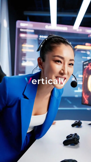 ゲーム実況、笑顔の女性