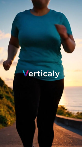 ランニング、夕焼けの道