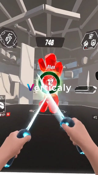 VRゲーム、白熱のバトル