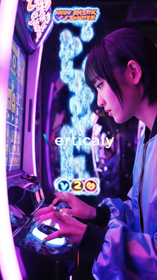 ゲームに熱中する女性
