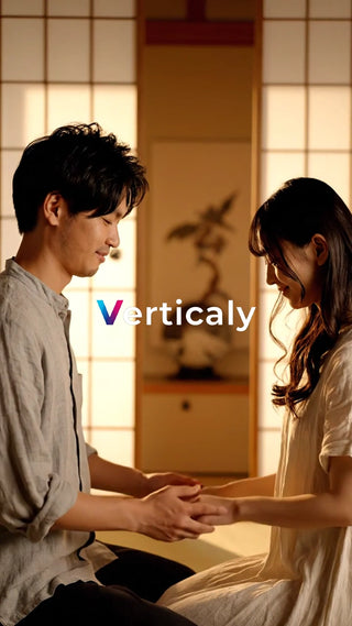 手を取り合う二人、穏やかな時間