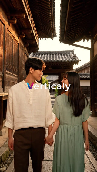 手繋ぎ、古都散歩