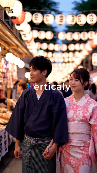 夏の夜、縁日デート