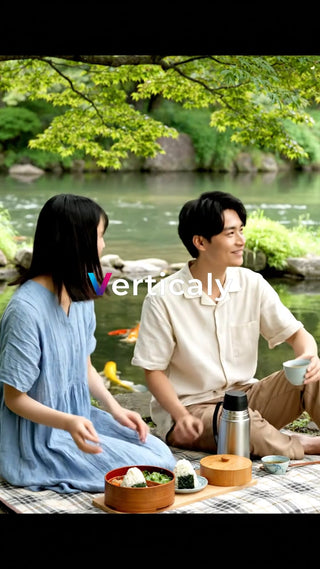 公園でピクニック、穏やかな時間