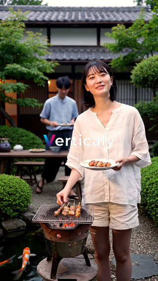 庭で焼肉、夏の思い出