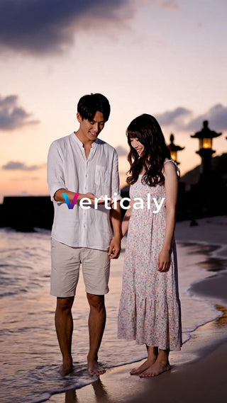 夕焼けビーチデート