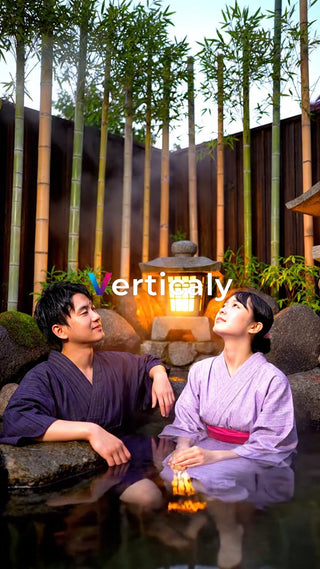 温泉でのひととき、癒やしの時間