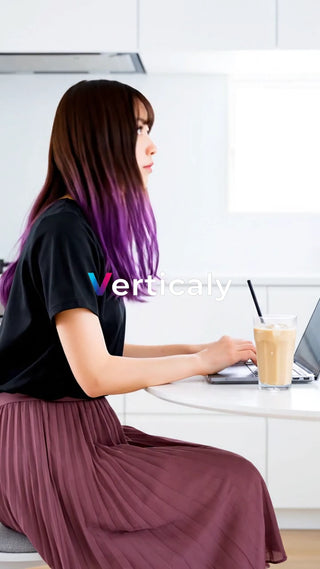 PC作業、カフェで過ごす午後