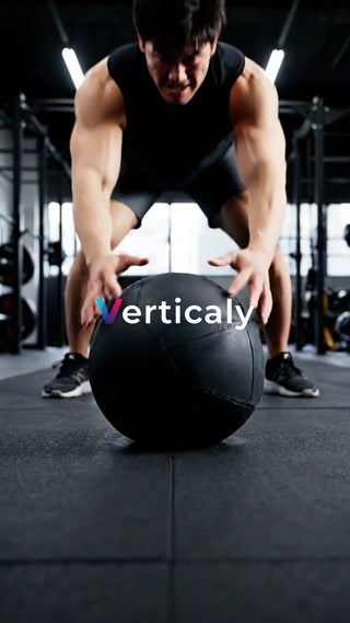 力強くボールを扱う男性