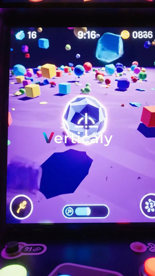 ゲーム画面、キューブとターゲット