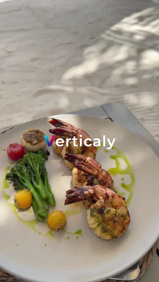 グリル海老と彩り野菜